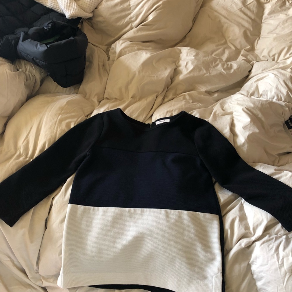 Madewell color blocking sweater